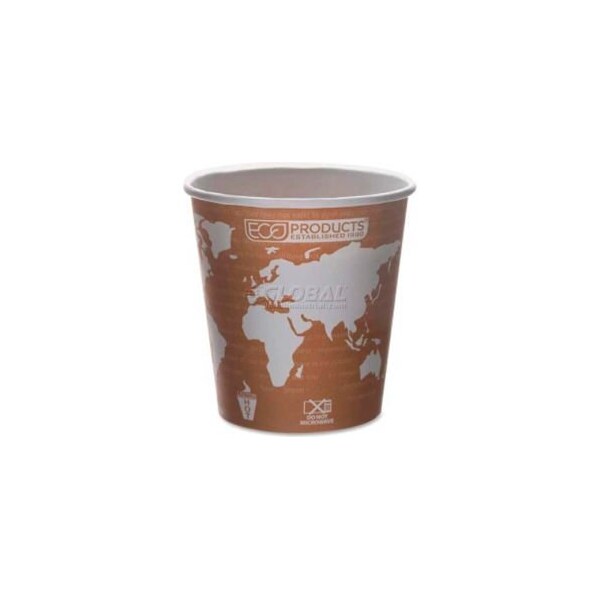 Eco-Products Eco-Products Hot Paper Cups, World Art, 10 Oz. Plant-Based Resin Inner Lining ECOEPBHC10WA - main